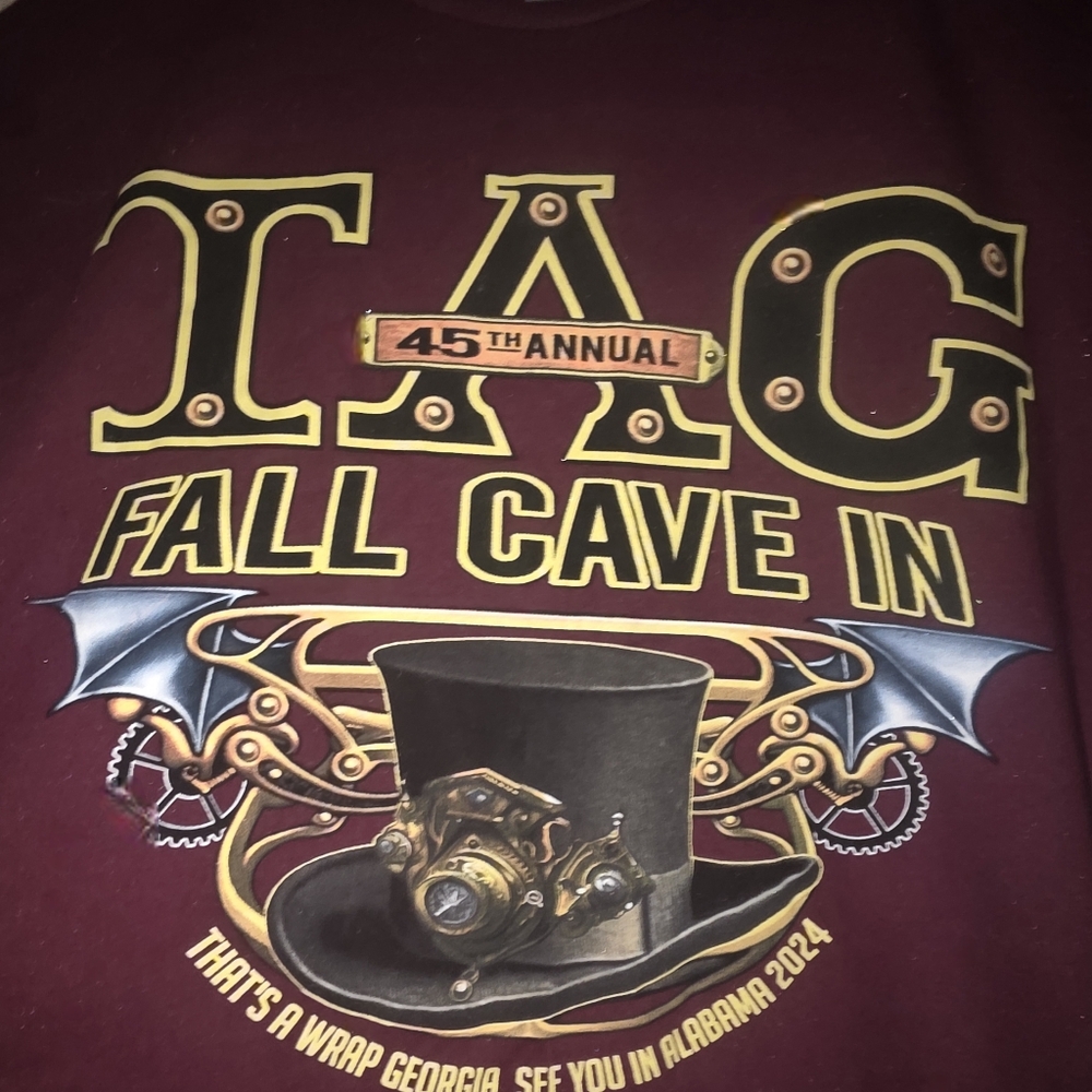NEW TAG TN - AL - GA Fall Cave In commemorative Tee shirt - The last TAG in GA.